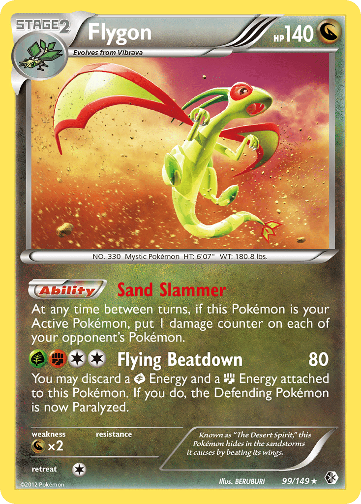 Flygon Pokémon Boundaries Crossed (99/149) – Black & White
