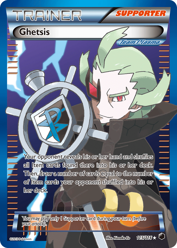 Ghetsis Pokémon Plasma Freeze (115/116) – Black & White