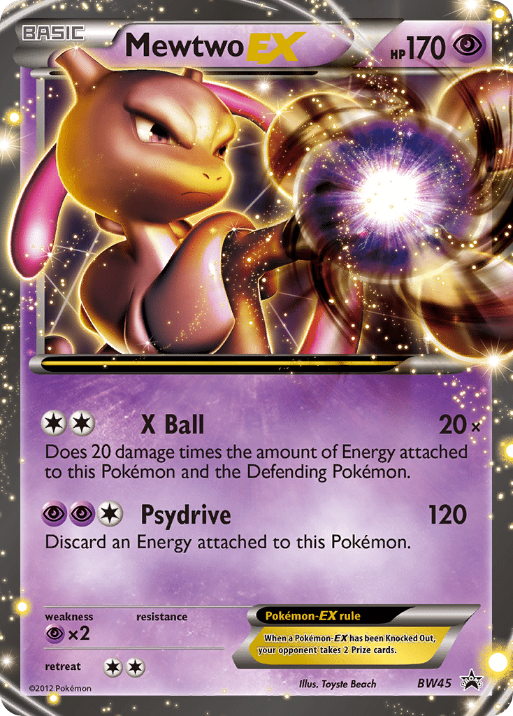 Mewtwo-EX Pokémon BW Black Star Promos (BW45/101) – Black & White