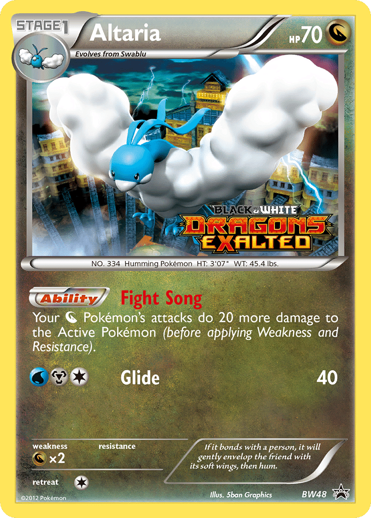 Altaria Pokémon BW Black Star Promos (BW48/101) – Black & White