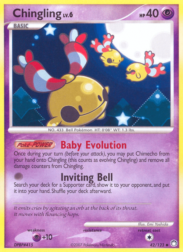 Chingling Pokémon Mysterious Treasures (42/123) – Diamond & Pearl