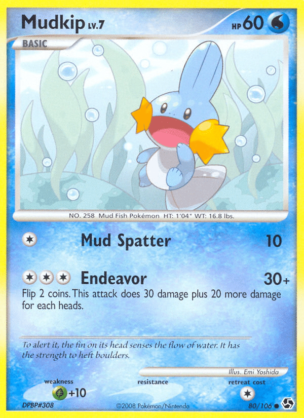 Mudkip Pokémon Great Encounters (80/106) – Diamond & Pearl
