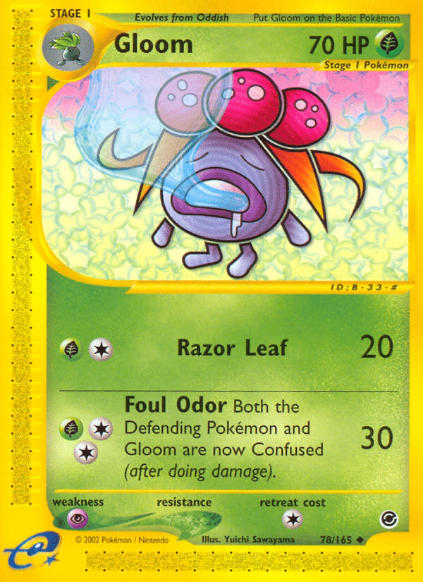 Gloom Pokémon Expedition Base Set (78/165) – E-Card
