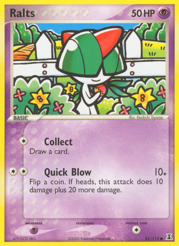 Ralts Pokémon Delta Species (81/113) – EX