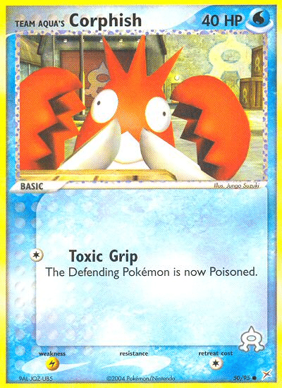 Team Aqua's Corphish Pokémon Team Magma vs Team Aqua (50/95) – EX