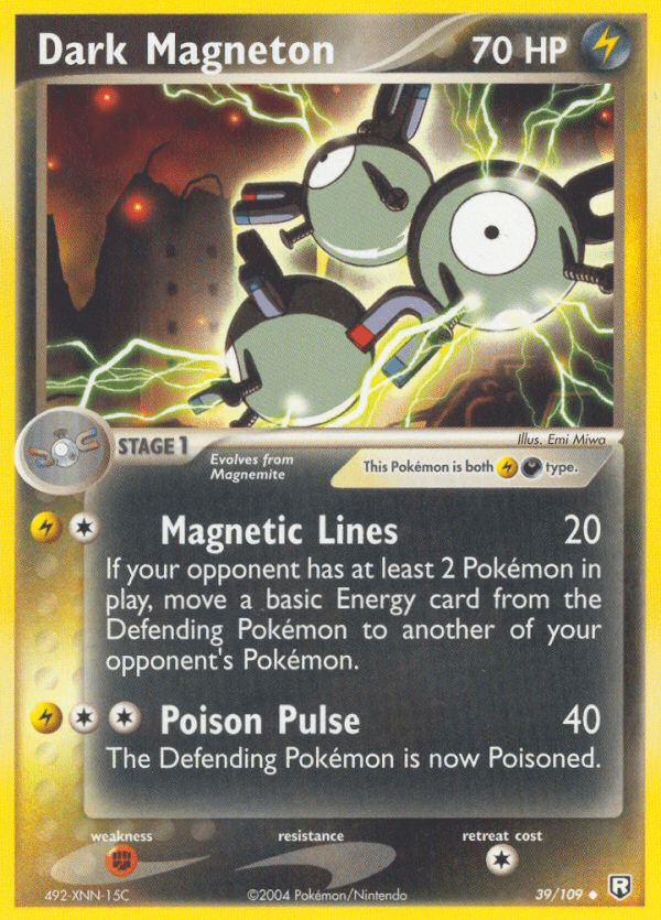 Dark Magneton Pokémon Team Rocket Returns (39/109) – EX
