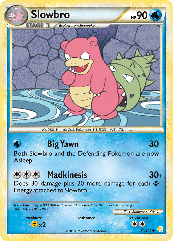 Slowbro Pokémon HeartGold & SoulSilver (52/123) – HeartGold & SoulSilver