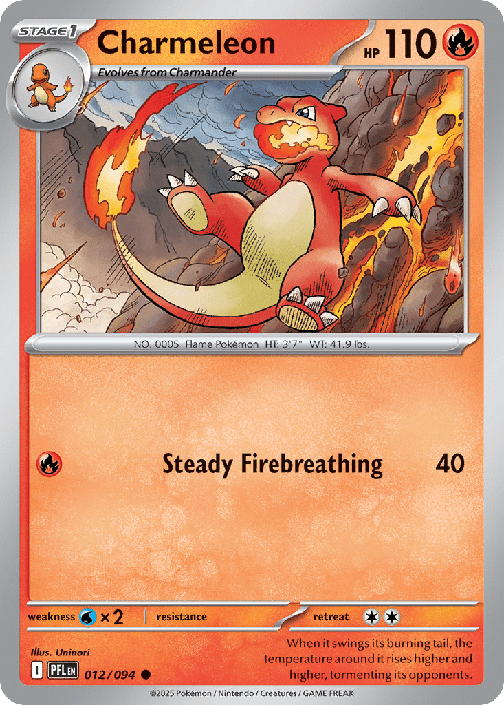 Charmeleon Pokémon Phantasmal Flames (12/94) – Mega Evolution