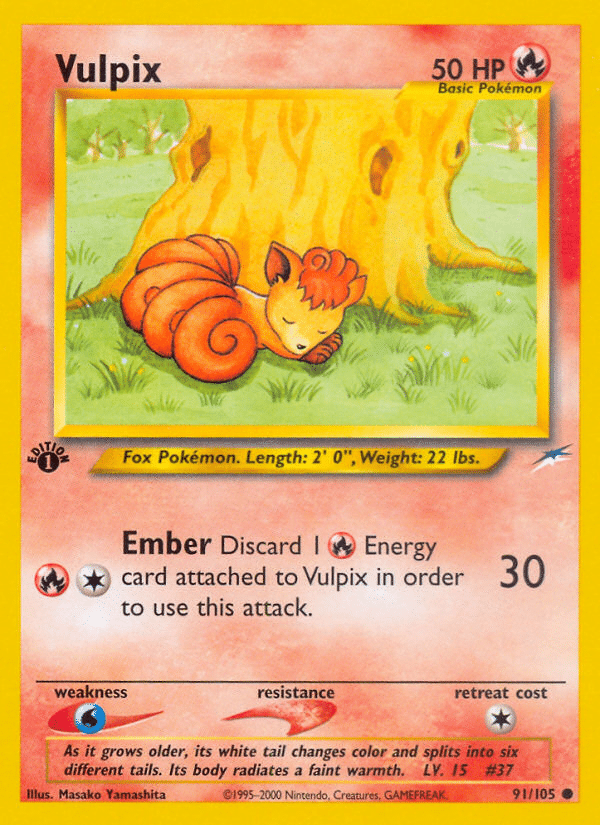 Vulpix Pokémon Neo Destiny (91/105) – Neo
