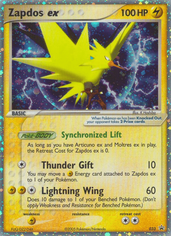 Zapdos ex Pokémon Nintendo Black Star Promos (33/40) – NP