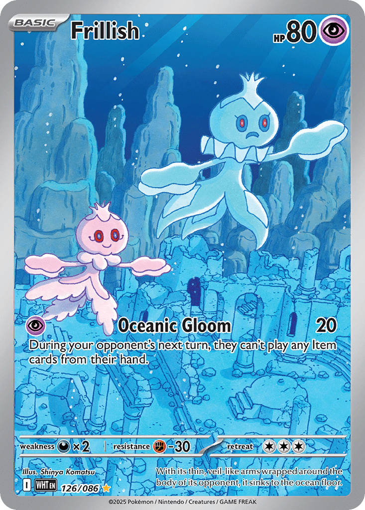 Frillish Pokémon White Flare (126/86) – Scarlet & Violet