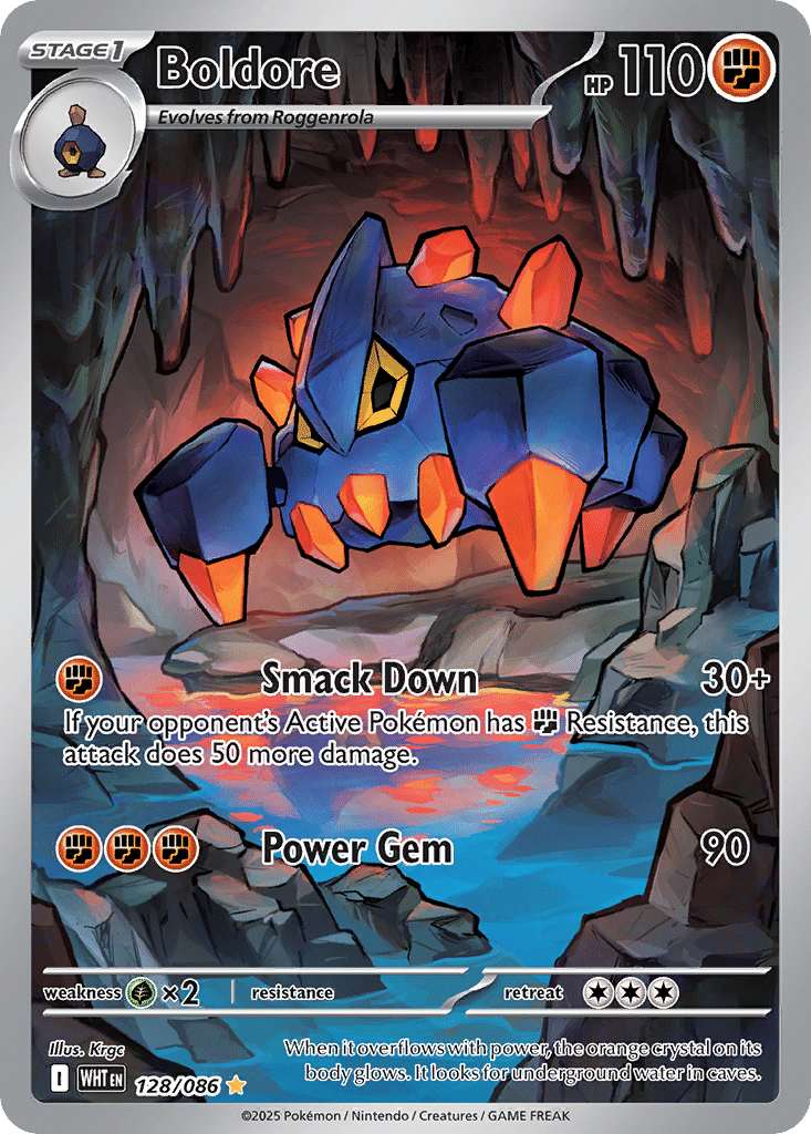 Boldore Pokémon White Flare (128/86) – Scarlet & Violet
