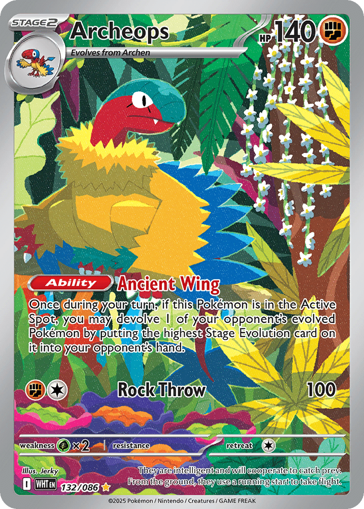 Archeops Pokémon White Flare (132/86) – Scarlet & Violet