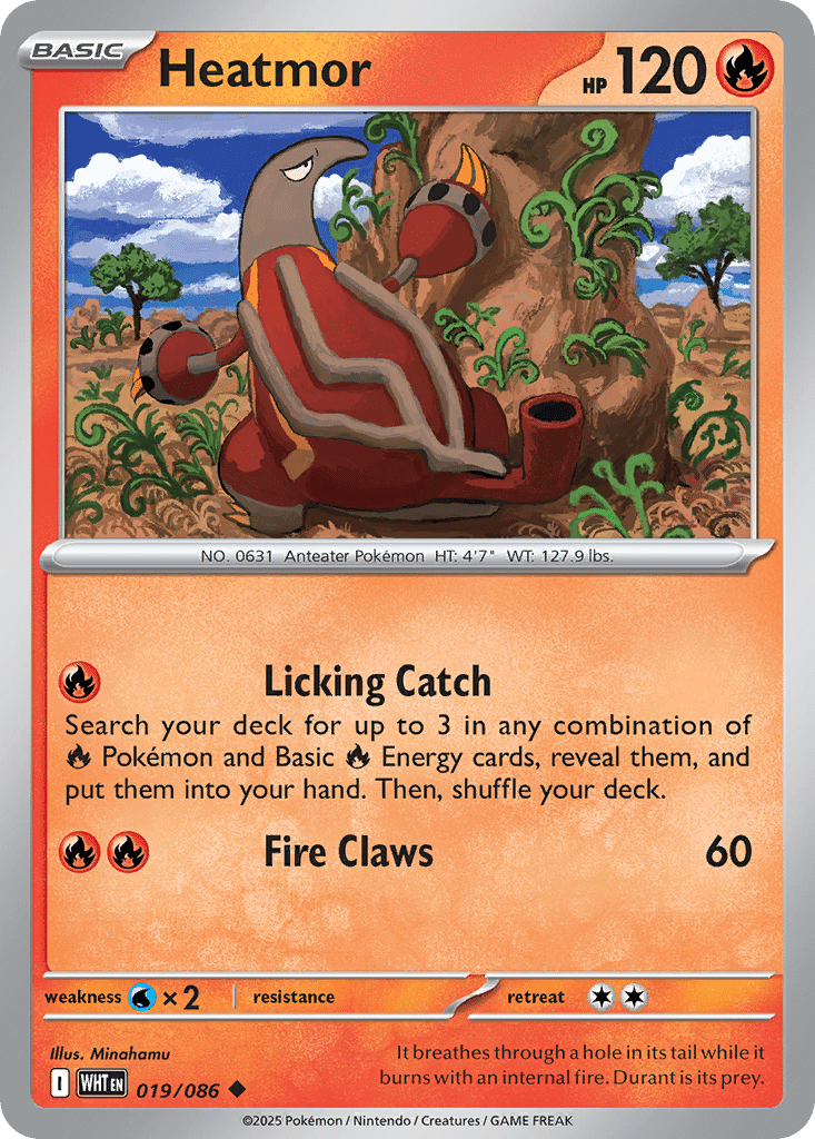 Heatmor Pokémon White Flare (19/86) – Scarlet & Violet