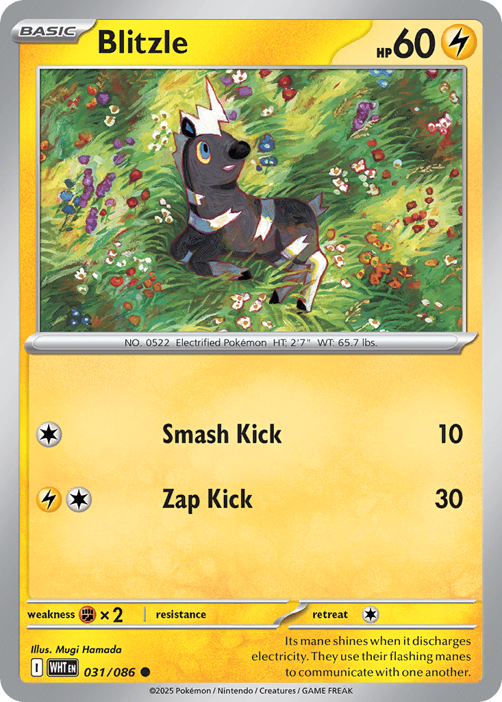 Blitzle Pokémon White Flare (31/86) – Scarlet & Violet