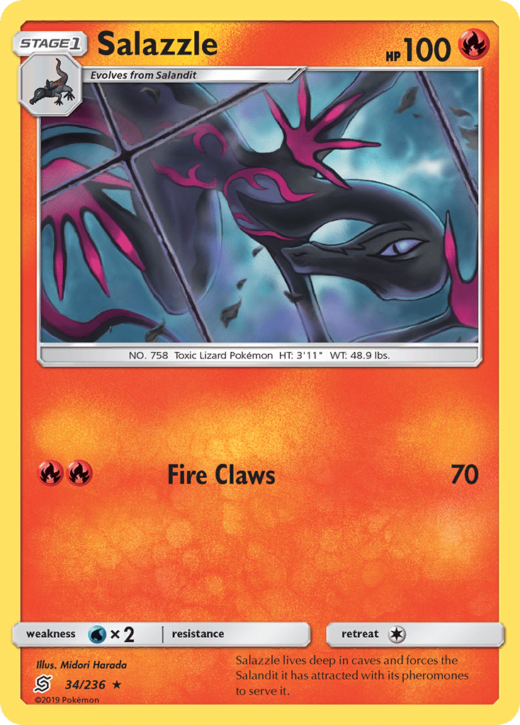 Salazzle Pokémon Unified Minds (34/236) – Sun & Moon