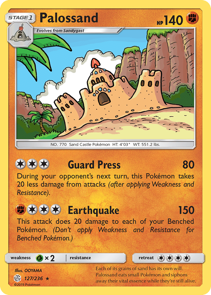 Palossand Pokémon Cosmic Eclipse (127/236) – Sun & Moon