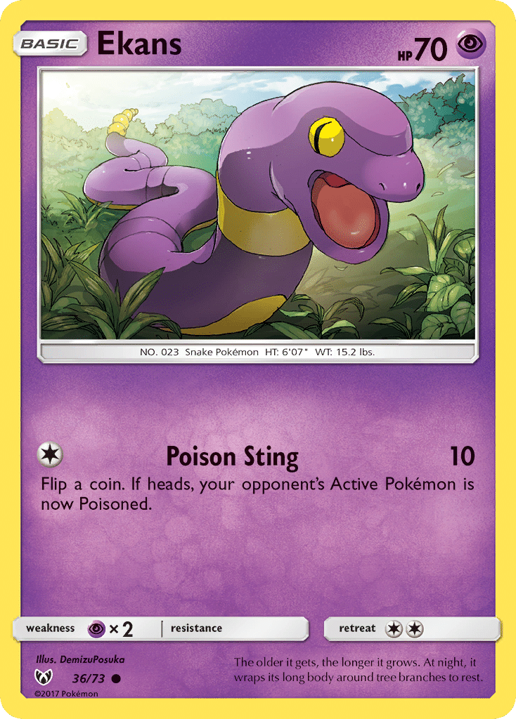 Ekans Pokémon Shining Legends (36/73) – Sun & Moon