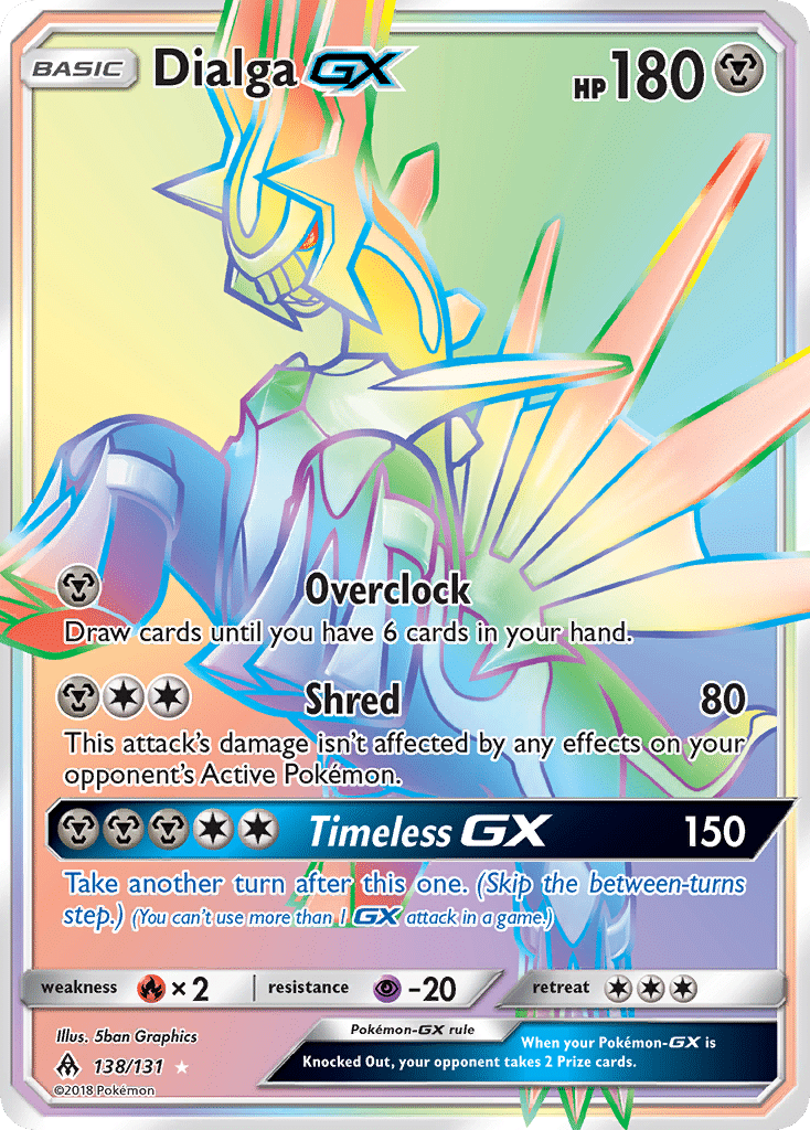 Dialga-GX Pokémon Forbidden Light (138/131) – Sun & Moon