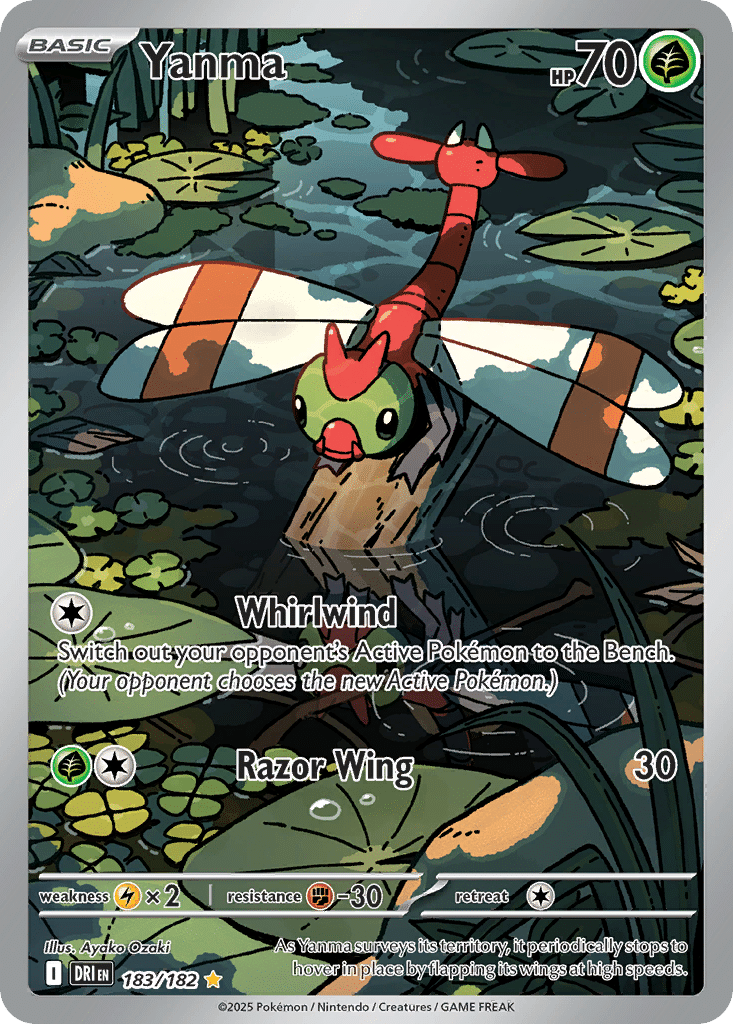 Yanma Pokémon Destined Rivals (183/182) – Scarlet & Violet