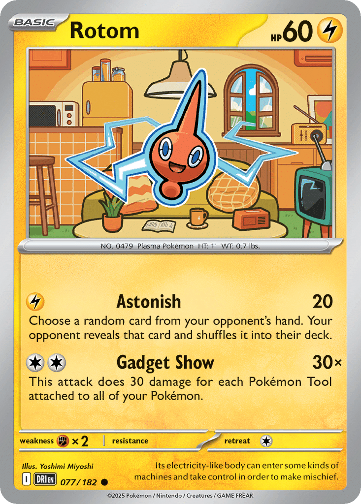 Rotom Pokémon Destined Rivals (77/182) – Scarlet & Violet