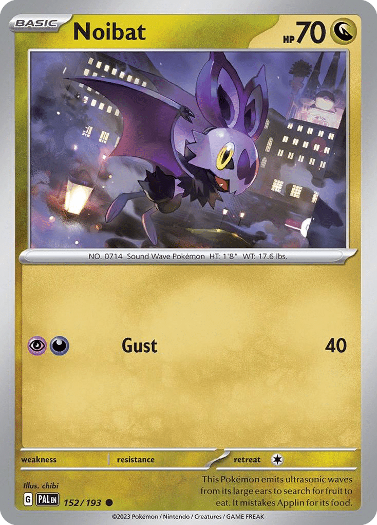 Noibat Pokémon Paldea Evolved (152/193) – Scarlet & Violet