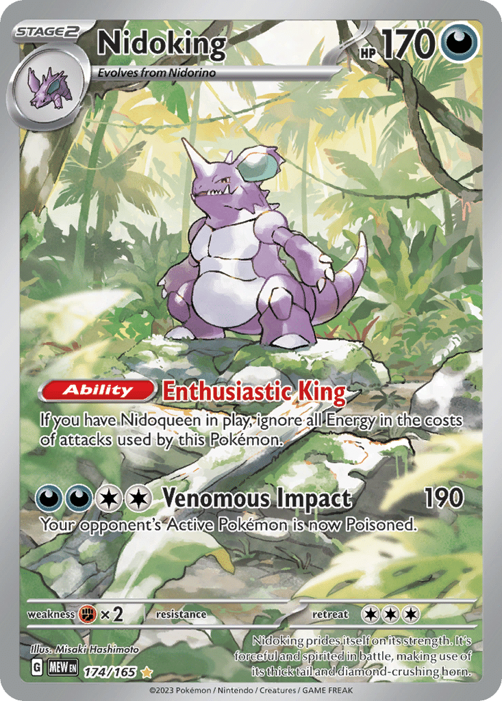 Nidoking Pokémon 151 (174/165) – Scarlet & Violet