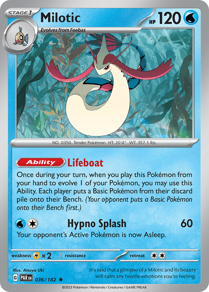 Milotic Pokémon Paradox Rift (36/182) – Scarlet & Violet