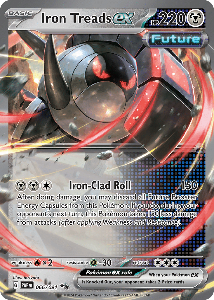 Iron Treads ex Pokémon Paldean Fates (66/91) – Scarlet & Violet