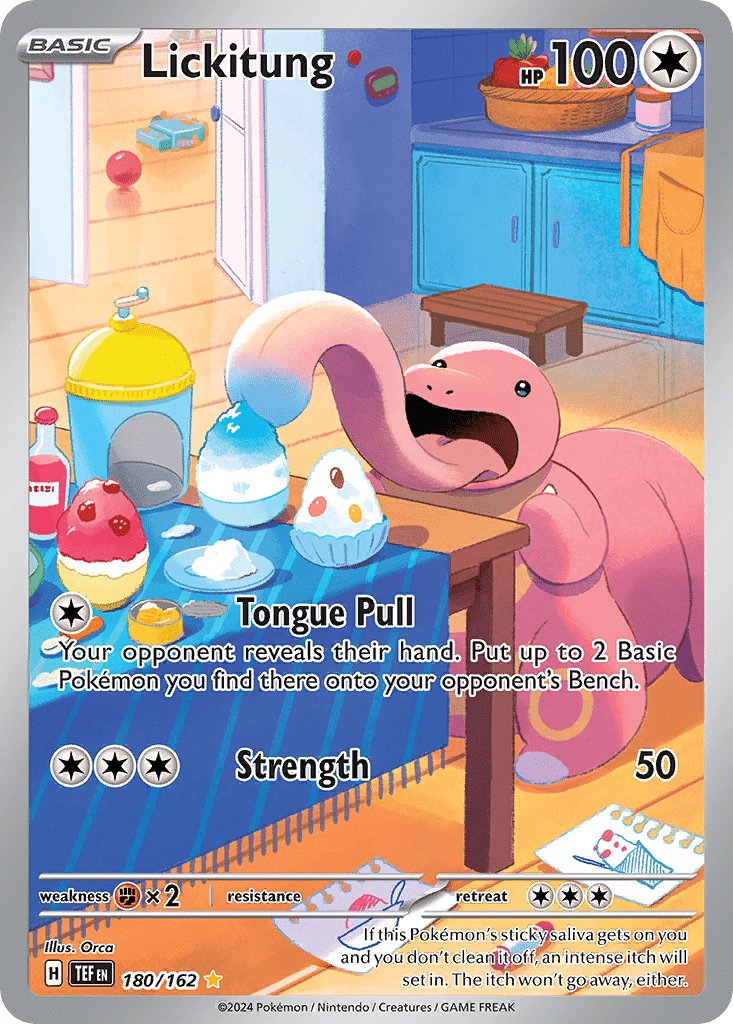 Lickitung Pokémon Temporal Forces (180/162) – Scarlet & Violet