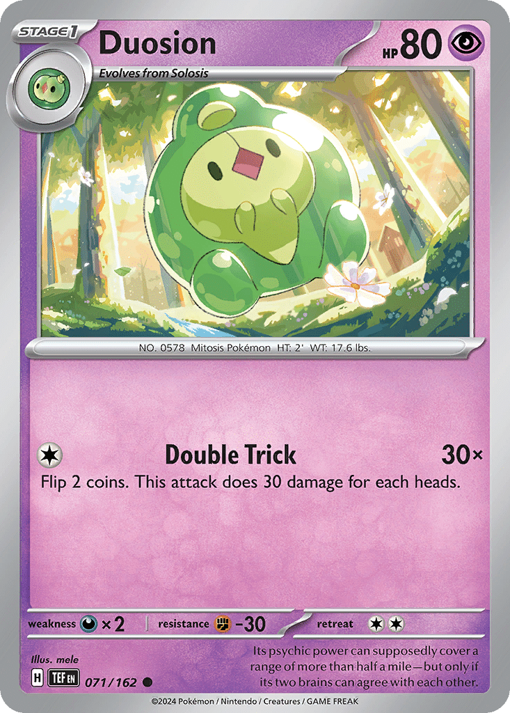 Duosion Pokémon Temporal Forces (71/162) – Scarlet & Violet
