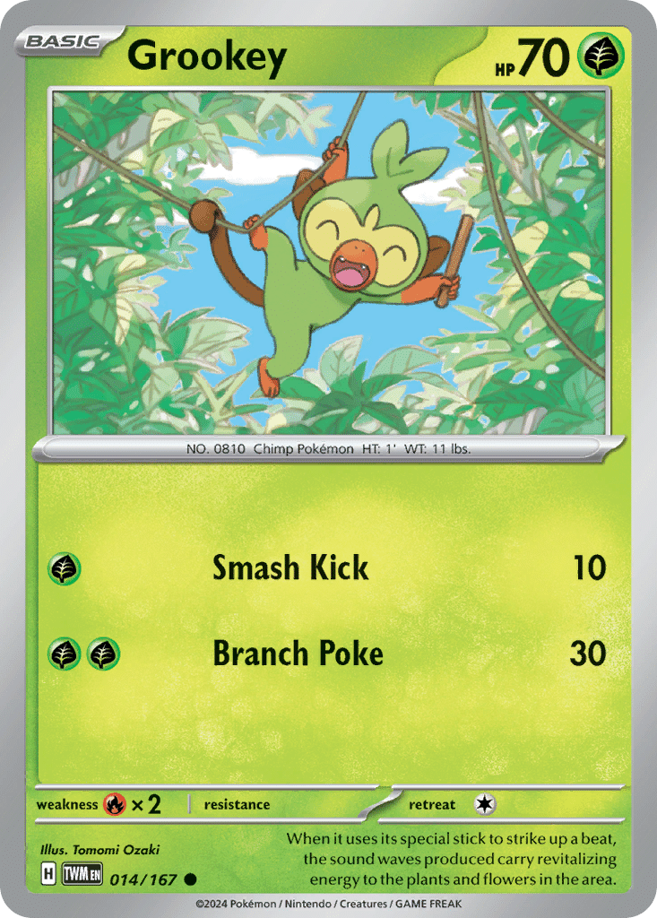 Grookey Pokémon Twilight Masquerade (14/167) – Scarlet & Violet