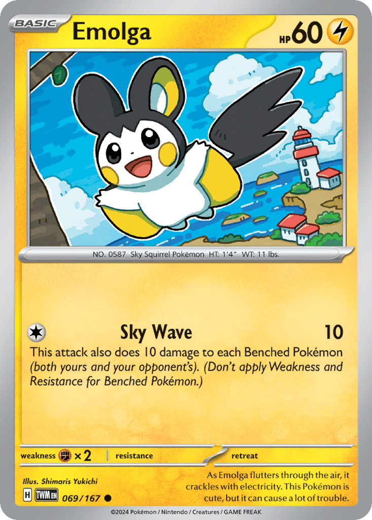 Emolga Pokémon Twilight Masquerade (69/167) – Scarlet & Violet