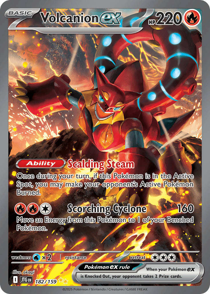 Volcanion ex Pokémon Journey Together (182/159) – Scarlet & Violet