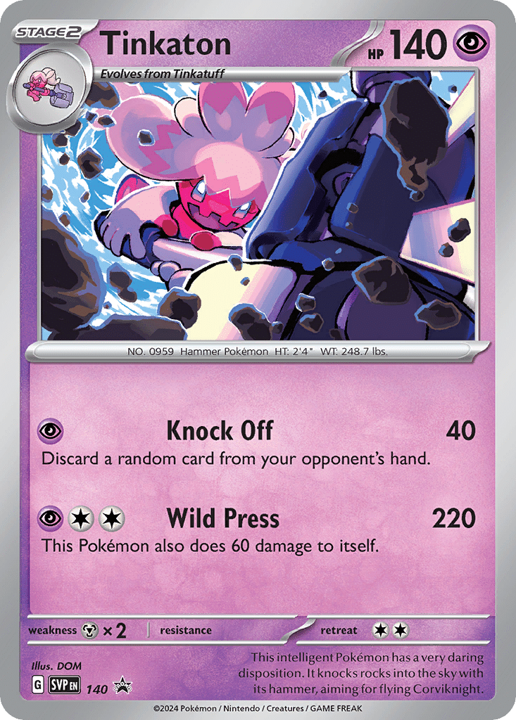 Tinkaton Pokémon Scarlet & Violet Black Star Promos (140/215) – Scarlet & Violet