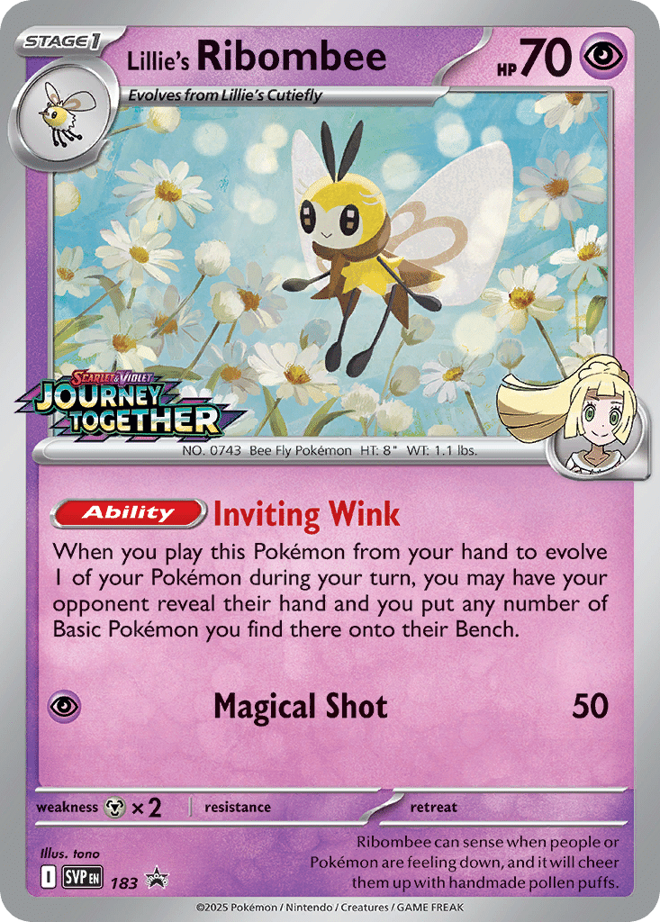Lillie's Ribombee Pokémon Scarlet & Violet Promos (183/150) – Scarlet & Violet