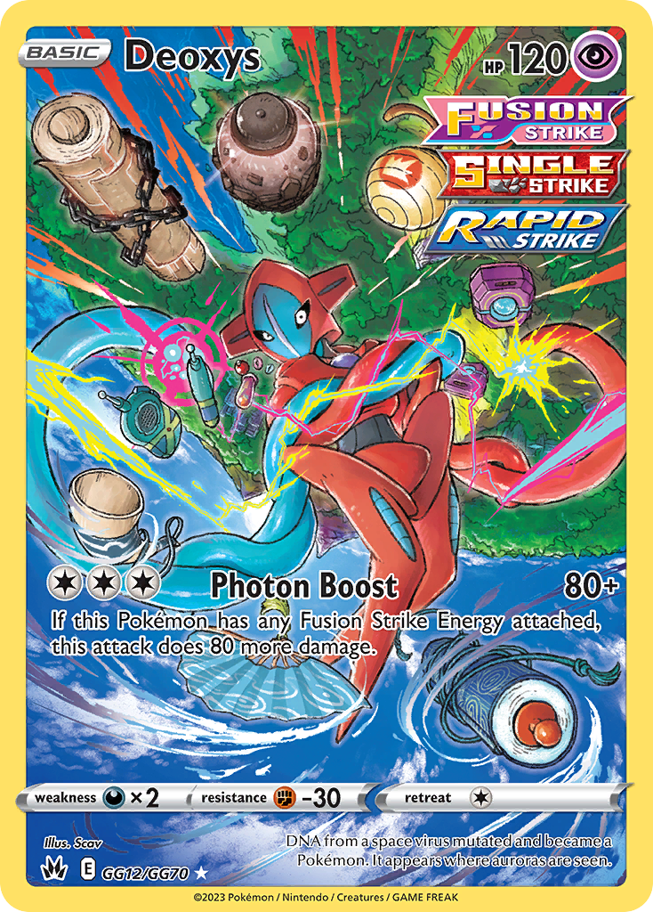 Deoxys Pokémon Crown Zenith Galarian Gallery (GG12/70) – Sword & Shield