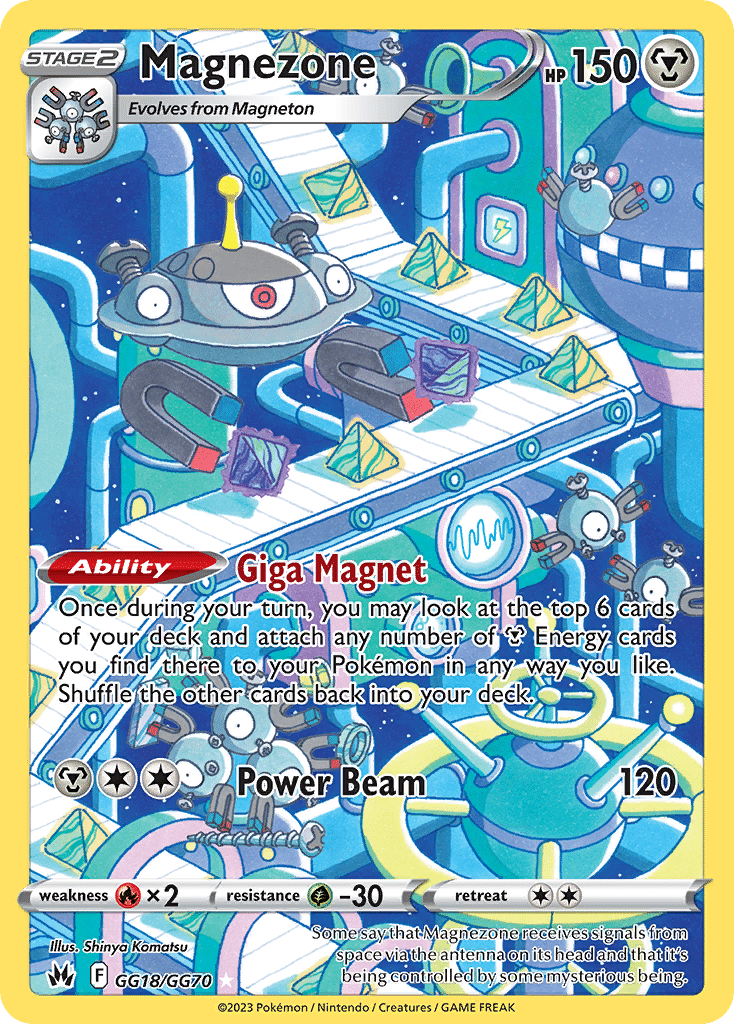 Magnezone Pokémon Crown Zenith Galarian Gallery (GG18/70) – Sword & Shield