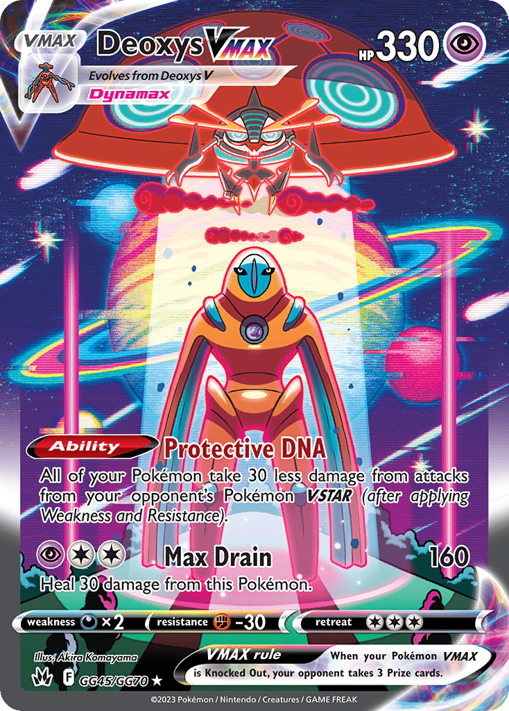 Deoxys VMAX Pokémon Crown Zenith Galarian Gallery (GG45/70) – Sword & Shield