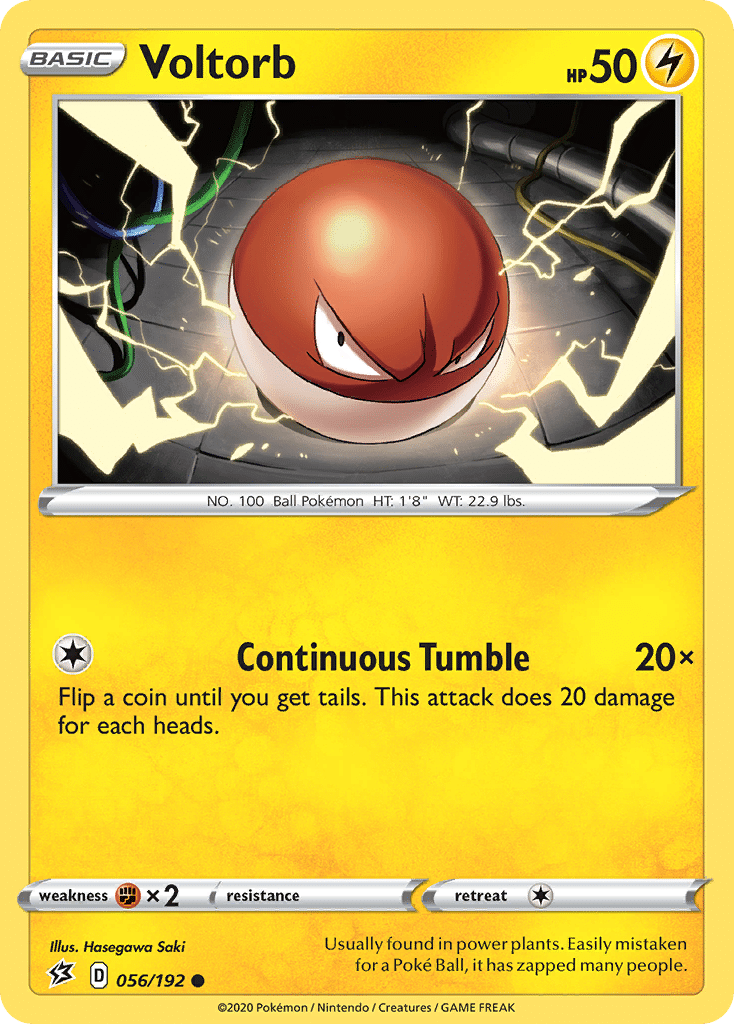 Voltorb Pokémon Rebel Clash (56/192) – Sword & Shield