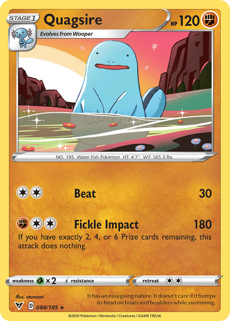 Quagsire Pokémon Vivid Voltage (84/185) – Sword & Shield