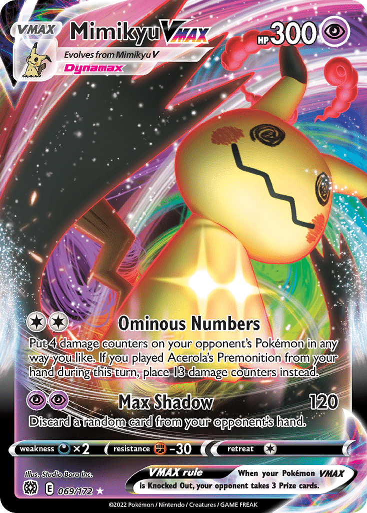 Mimikyu VMAX Pokémon Brilliant Stars (69/172) – Sword & Shield