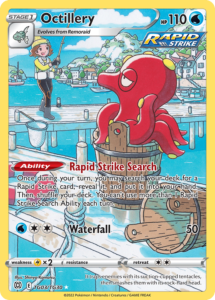 Octillery Pokémon Brilliant Stars Trainer Gallery (TG03/30) – Sword & Shield