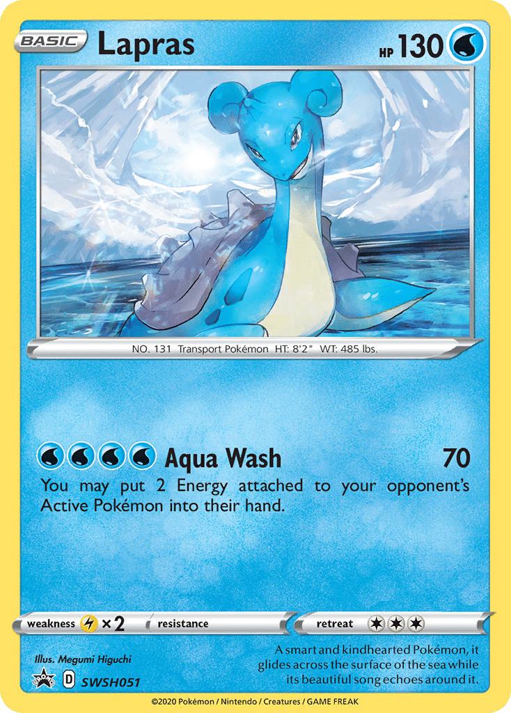 Lapras Pokémon SWSH Black Star Promos (SWSH051/307) – Sword & Shield