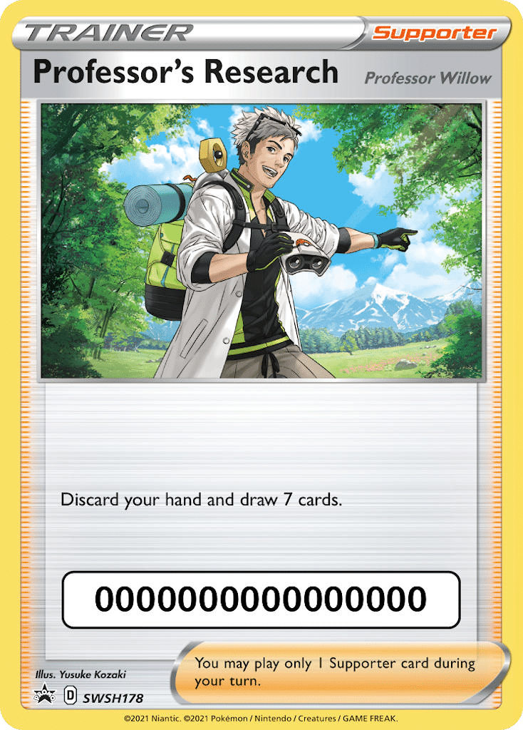 Professor's Research Pokémon SWSH Black Star Promos (SWSH178/307) – Sword & Shield
