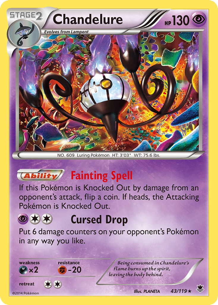 Chandelure Pokémon Phantom Forces (43/119) – XY