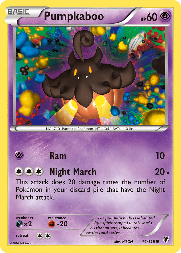Pumpkaboo Pokémon Phantom Forces (44/119) – XY