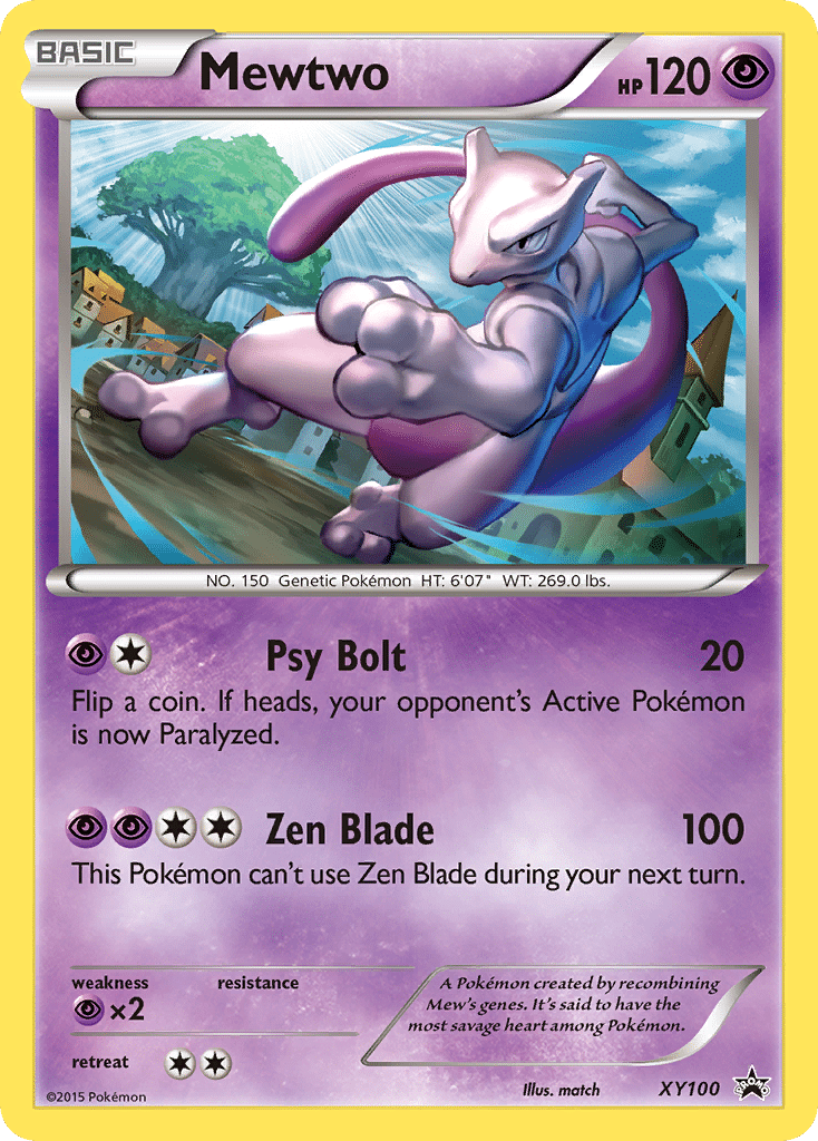 Mewtwo Pokémon XY Black Star Promos (XY100/211) – XY