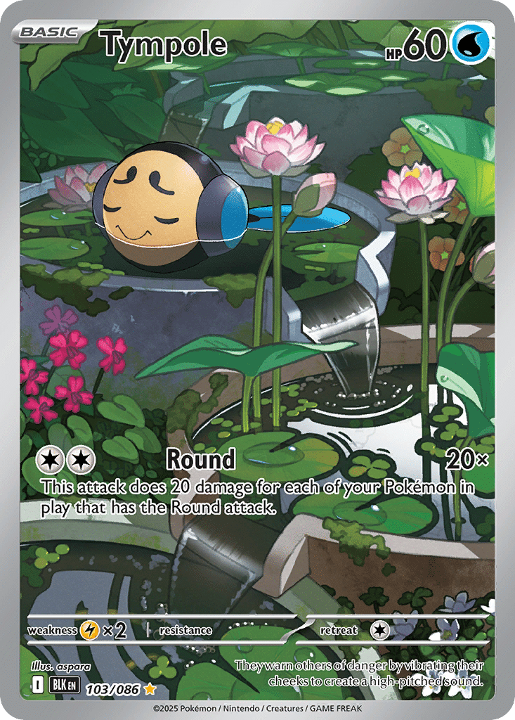 Tympole Pokémon Black Bolt (103/86) – Scarlet & Violet