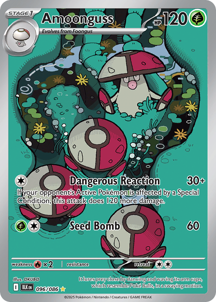 Amoonguss Pokémon Black Bolt (96/86) – Scarlet & Violet